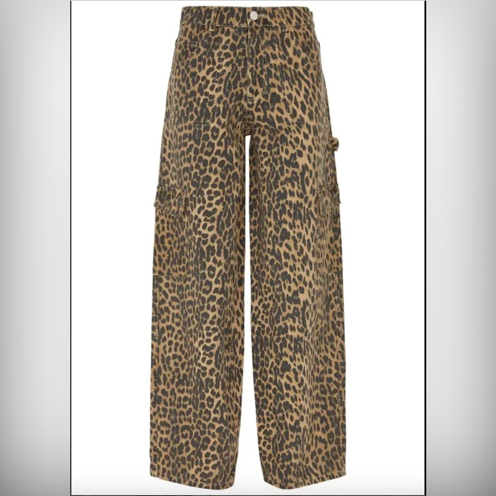 Damson Madder Dion Leopard Cargo Jeans
